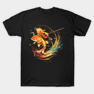 Goldfish Playing Violin T-Shirt